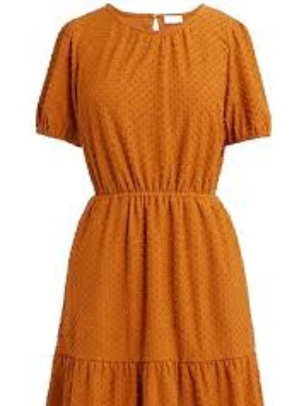 J.Crew Swiss Dot Mini Dress Rust Orange Size Large